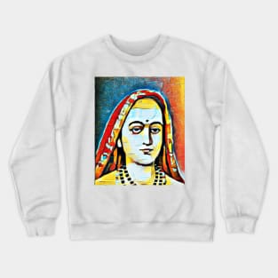 Adi Shankara Abstract Portrait | Adi Shankara Artwork 2 Crewneck Sweatshirt